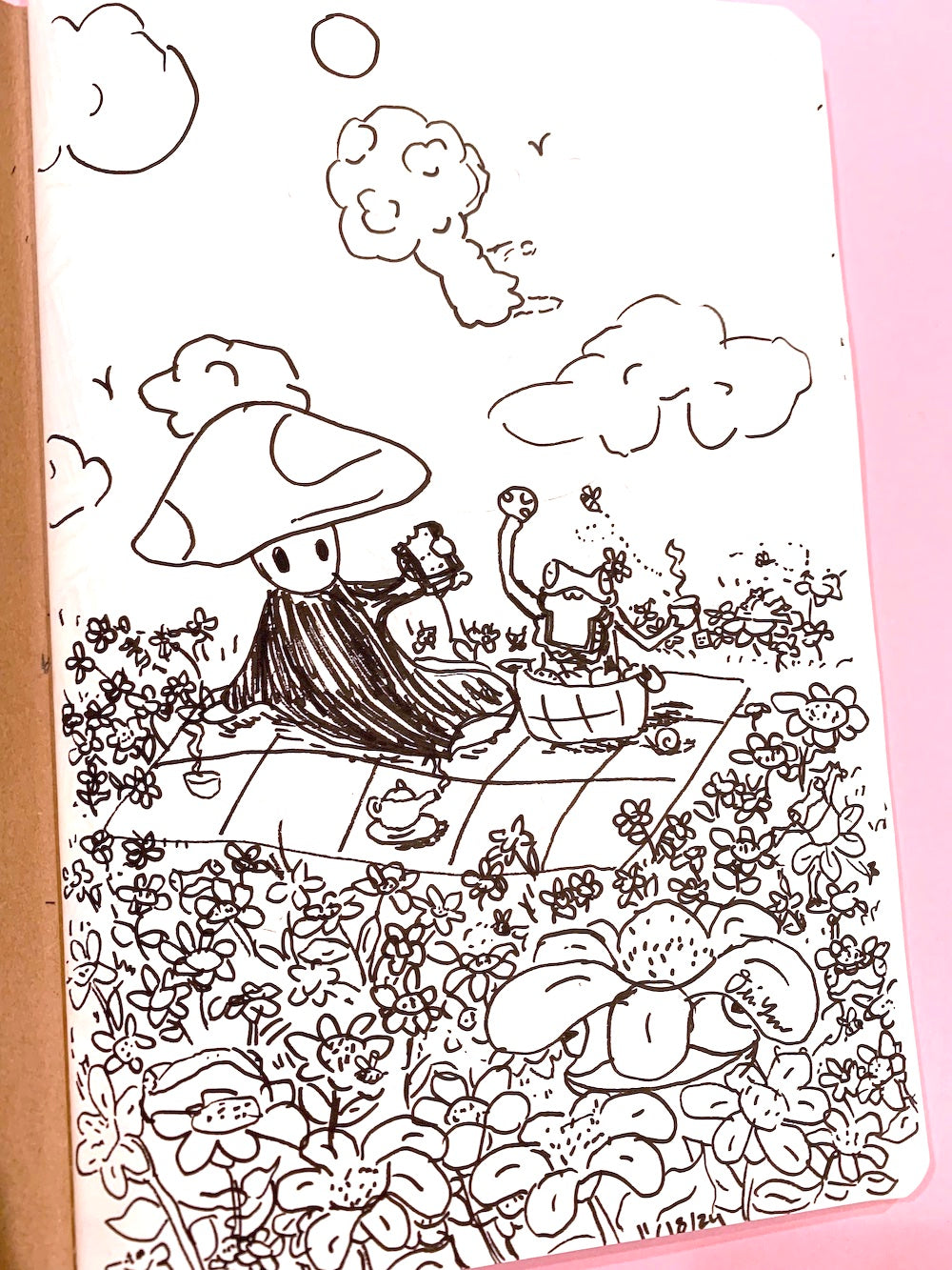 Starting a challenge: Drawing a mushroom🍄 every day