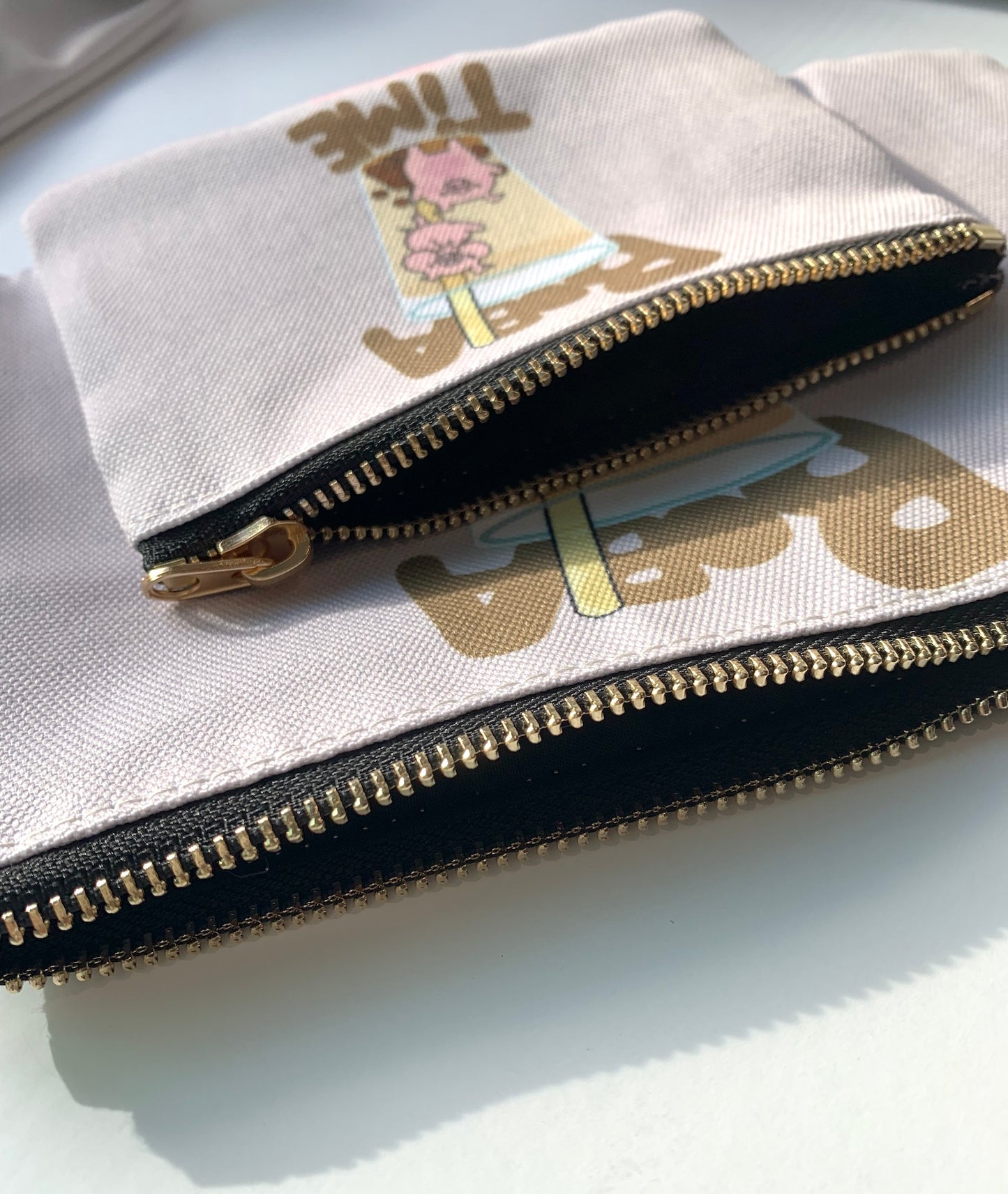 Boba Time Zipper Pouches